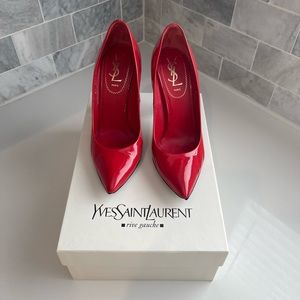 YSL Red Patent Leather Pumps